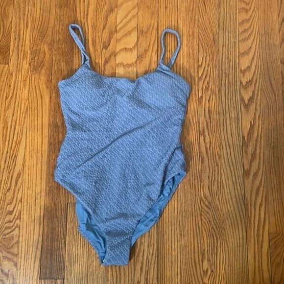 Andie Swim The Jetties One Piece Macrame Slate size XS NWT minimalist - Picture 2 of 7
